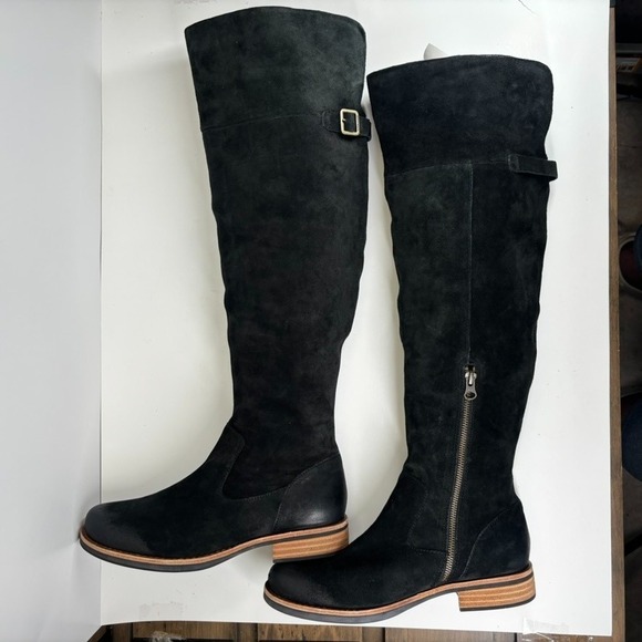 Kork-Ease Addison Women's US 9M Black Distressed Suede Over-The-Knee Riding Boot - Picture 6 of 16